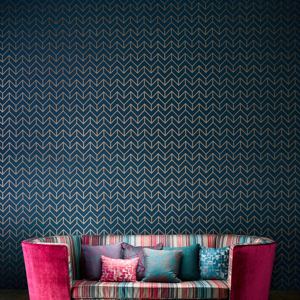 Tessellation Wallpaper 111986 by Harlequin in Marine Copper